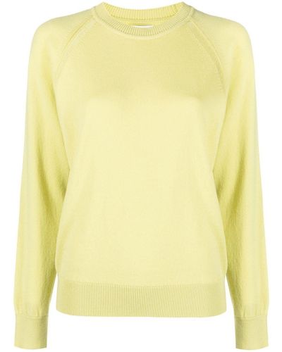 Barrie Crew-neck Cashmere Jumper - Yellow