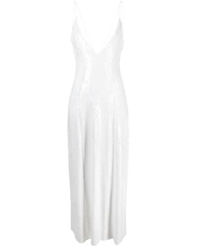 Khaite The Carina Sequinned Silk Dress - White
