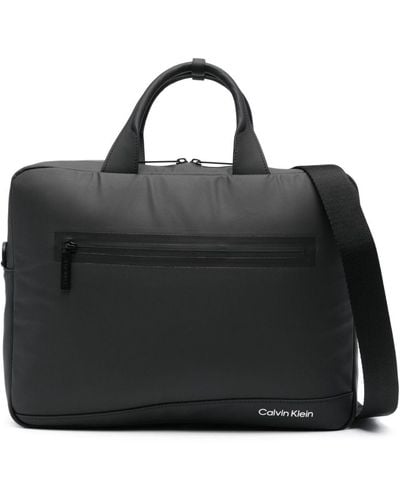 Calvin Klein Laptoptasche mit mehreren Riemen - Schwarz