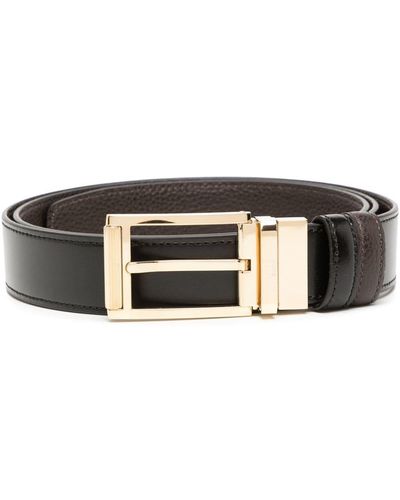 Dunhill Buckle-fastening Leather Belt - Black