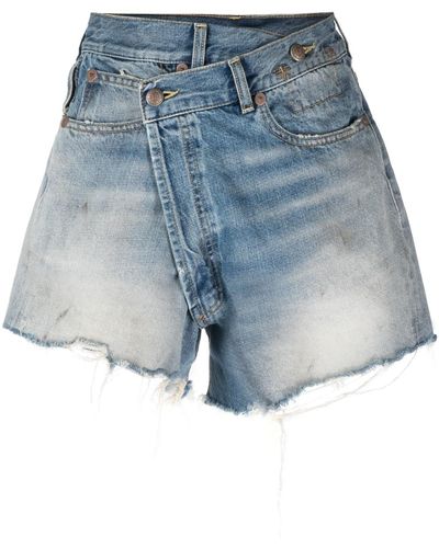 R13 Cross-over Shorts - Blue