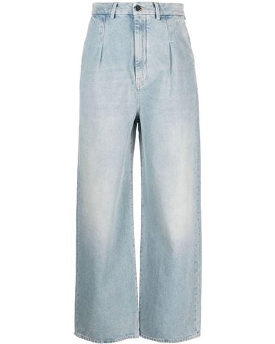 Loulou Studio High-waist Wide-leg Jeans - Blue
