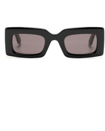 Victoria Beckham Bold Rectangle-frame Sunglasses - Black