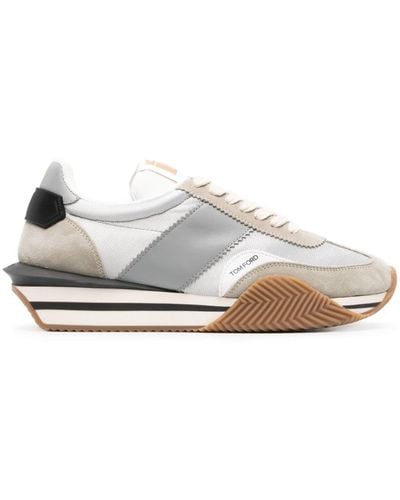 Tom Ford James Sneakers mit breiter Plateausohle - Weiß