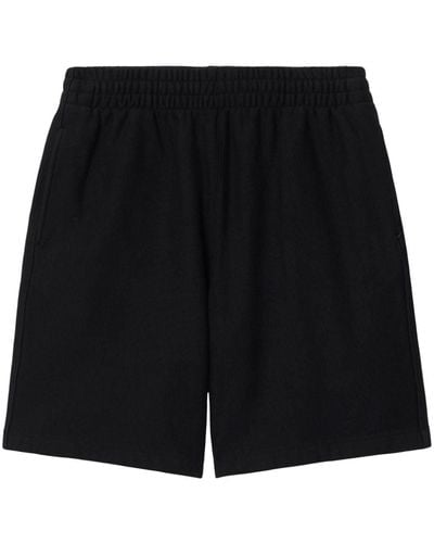 Burberry Pantalones cortos con aplique del logo - Negro