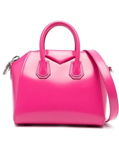 Givenchy Mini Antigona Leather Tote Bag - Pink