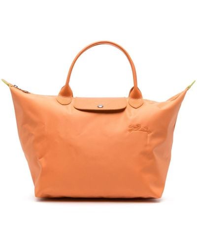 Longchamp Mittelgroße Le Pliage Green Reisetasche - Orange