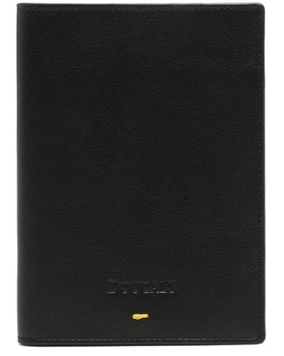 Doucal's Logo-debossed Leather Passport Holder - Black