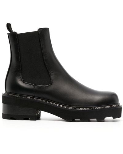 Gabriela Hearst Jil Leather Chelsea Boot - Black