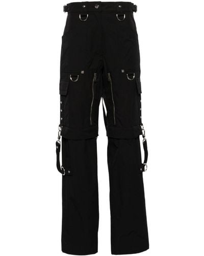Givenchy Pantalon cargo à taille haute - Noir