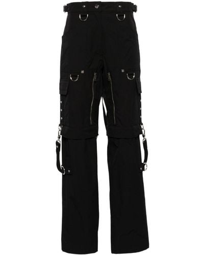 Givenchy Cargohose mit hohem Bund - Schwarz