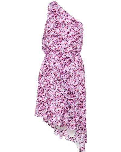 IRO Robe courte Nahia à design à une épaule - Violet