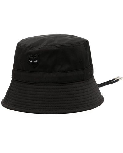 ZZERO BY SONGZIO Panther-patch Detail Bucket Hat - Black