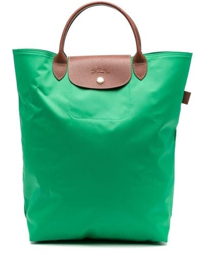 Longchamp Mittelgroße Le Pliage Handtasche - Grün