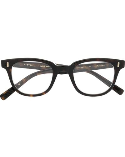 Eyevan 7285 Eckige Brille in Schildpattoptik - Braun