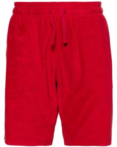 Vilebrequin Logo-patch towelling shorts - Rouge