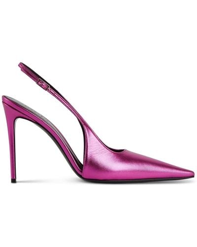retroféte Cindy 110mm Slingback Court Shoes - Pink