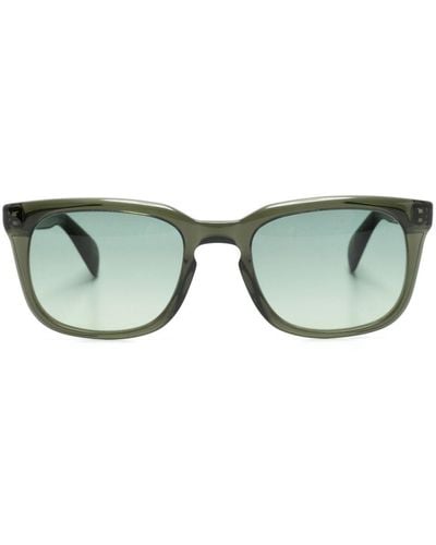 Moscot Shiddock Sonnenbrille mit eckigem Gestell - Grün
