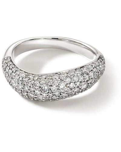 John Hardy Ring mit Diamanten - Weiß