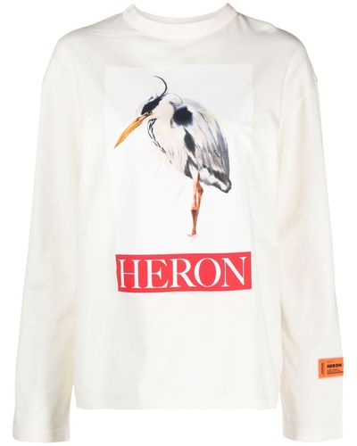 Heron Preston Graphic-print Cotton Sweatshirt - Red