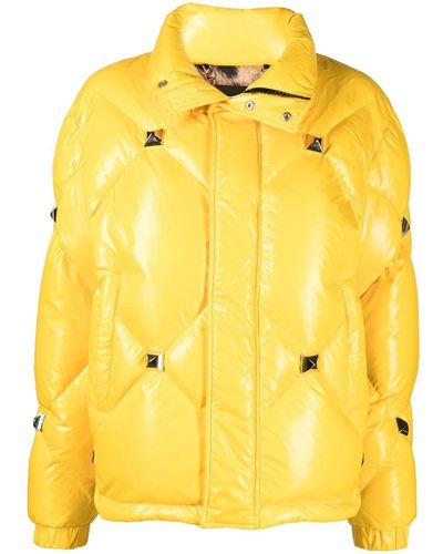 Philipp Plein Short Puffer Jacket - Yellow