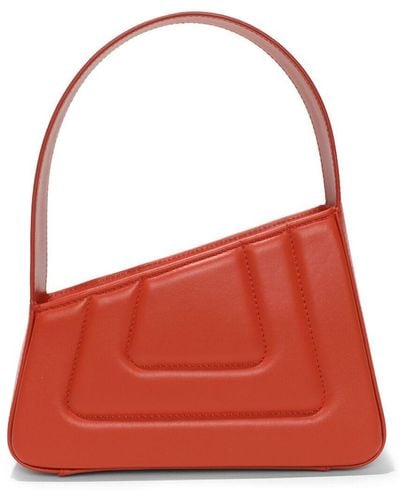 D'Estree Albert Leather Shoulder Bag - Red