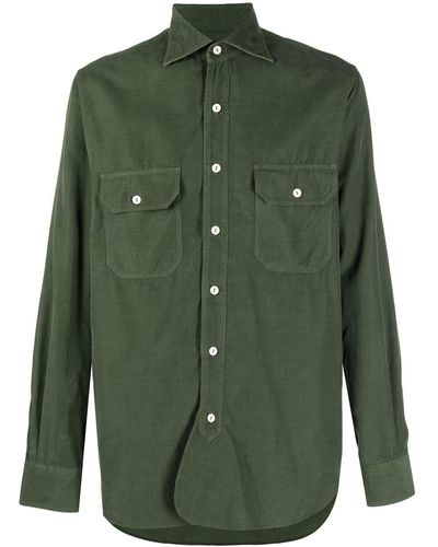 Doppiaa Button-down Shirt - Green