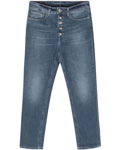 Dondup Koons Gioiello Cropped Jeans - Blauw