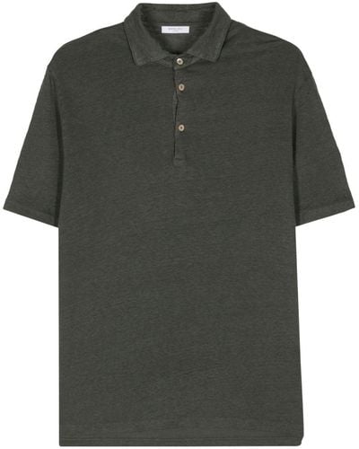Boglioli Slub-texture Polo Shirt - Green