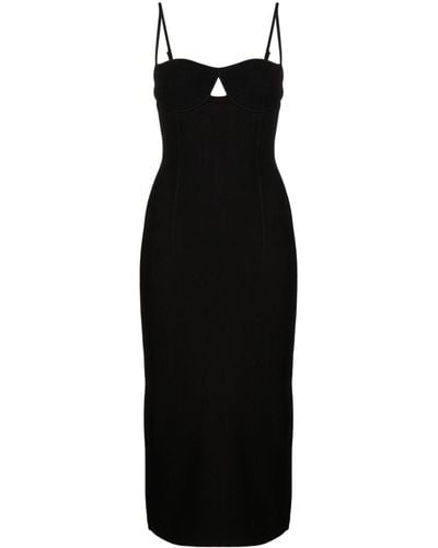 Galvan London Amelia Sleeveless Dress - Black
