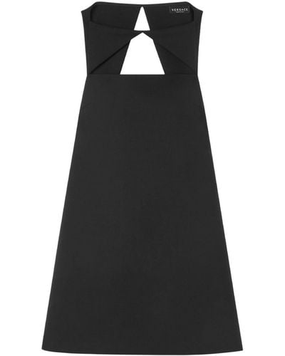 Versace Vestido corto con aberturas - Negro