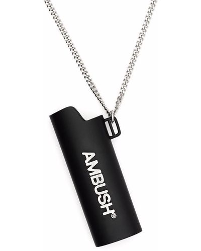 Ambush Halskette mit Feuerzeughülle - Mettallic