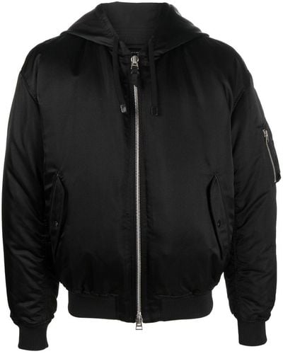 Tom Ford Bomber con cappuccio - Nero