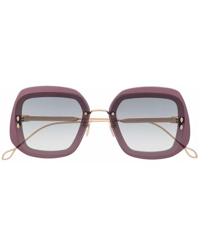 Isabel Marant Oversized Frame Sunglasses - Purple