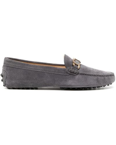 Tod's Gommino Suède Loafers - Grijs