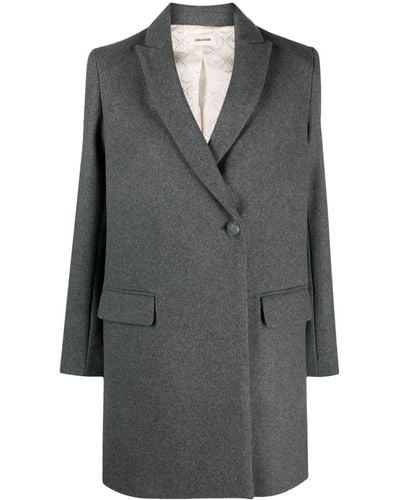 Zadig & Voltaire Double-breasted Coat - Gray
