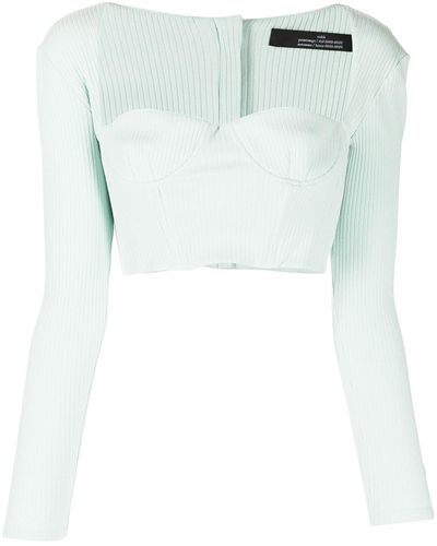 ROKH Top con collo - Verde