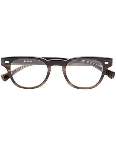 Eyevan 7285 Brille mit breitem Gestell - Braun