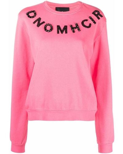 John Richmond Sweatshirt mit Logo-Applikation - Pink