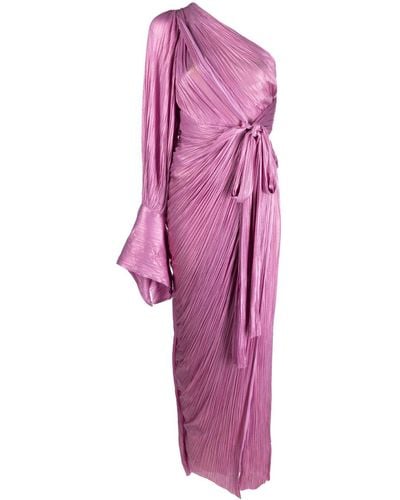 Maria Lucia Hohan Palmer Plissé-pleated Gown - Purple