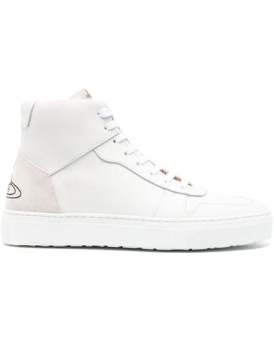 Vivienne Westwood Orb High-Top-Sneakers - Weiß