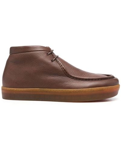 Henderson Miguel Leather Ankle Boots - Brown