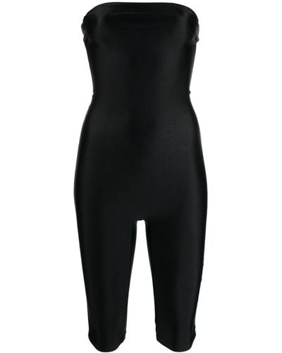 Atu Body Couture Strapless Jersey Jumpsuit - Black