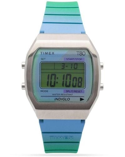 Timex T80 Staal 36mm - Blauw