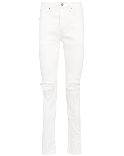 Ksubi Jeans skinny con ricamo - Bianco
