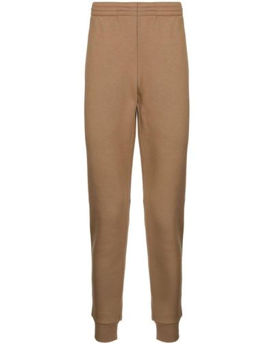Lacoste Logo-patch Elasticated-waist Track Trousers - Natural