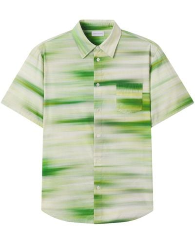 John Elliott Abstract-pattern Short-sleeve Shirt - Green