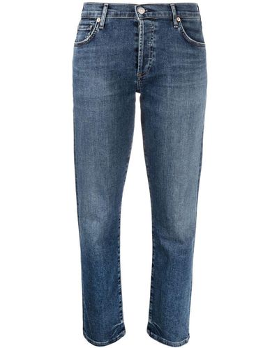 Citizens of Humanity Emerson Cropped Slim-fit Jeans - Blue