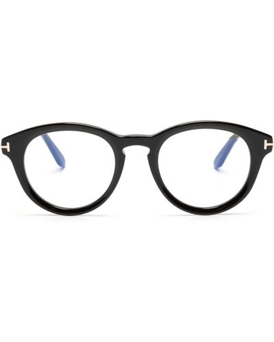 Tom Ford ラウンド眼鏡フレーム - ブラック
