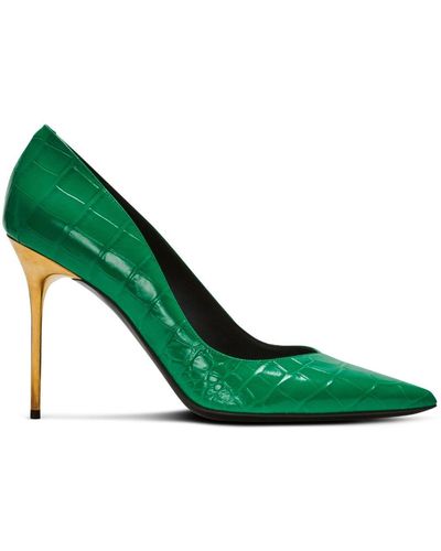 Balmain Zapatos de tacón con acabado texturizado - Verde